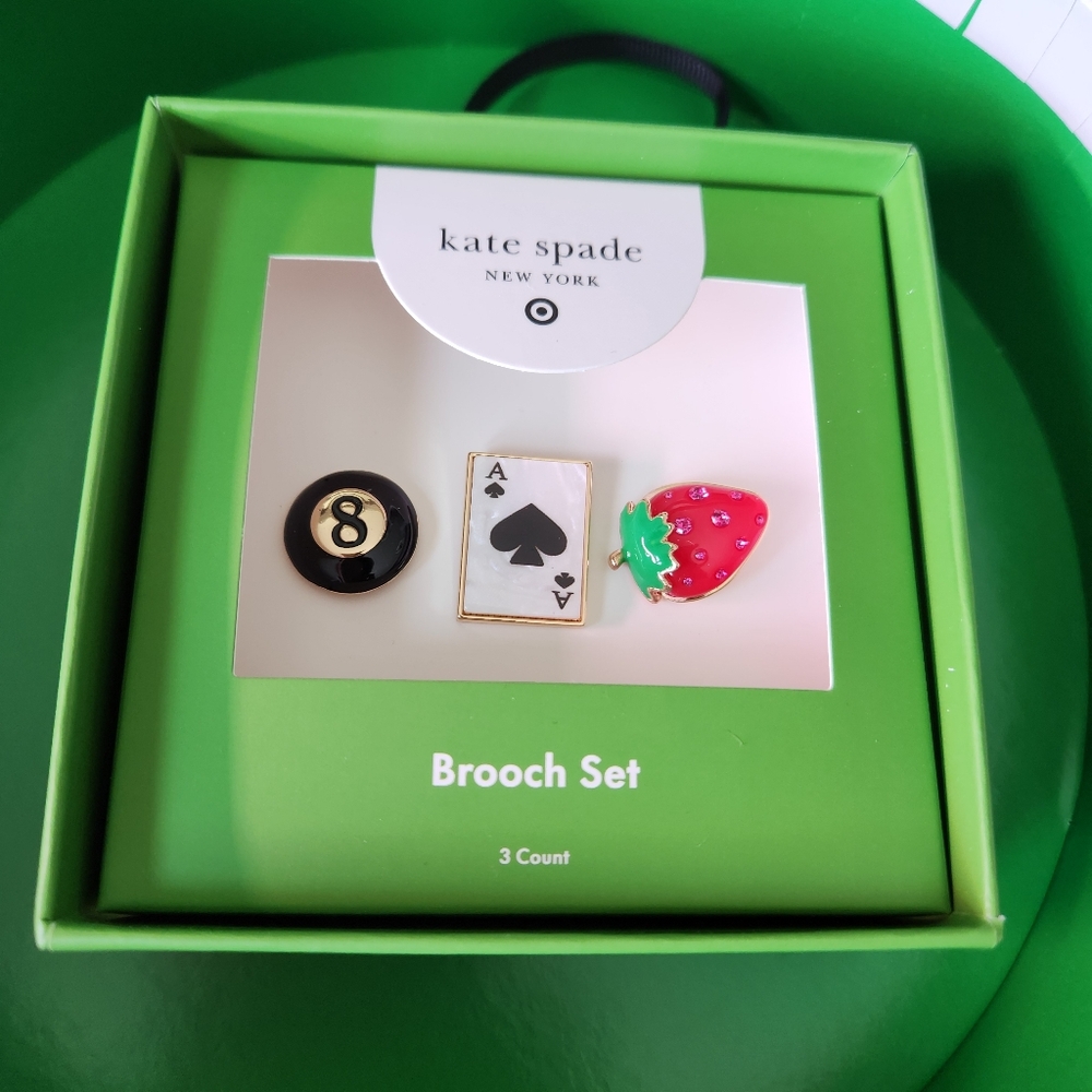 Kate Spade New York X Target Brooch Pin Set Of 3